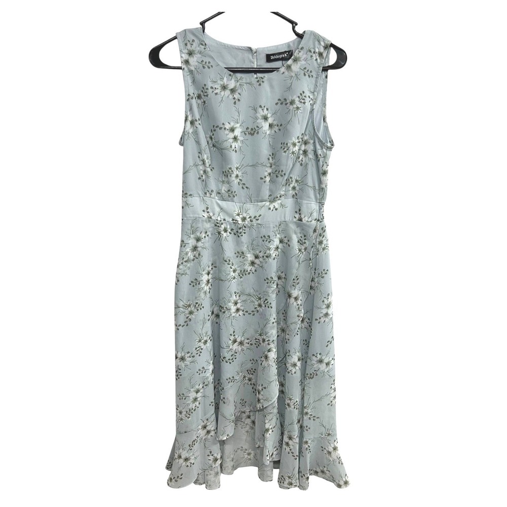 Floral Ruffle Hem Midi Dress S Romantic Cottagecore Feminine Summer Sundress